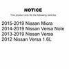 Kugel Rear Wheel Bearing Pair For Nissan Versa Note Micra K70-101331